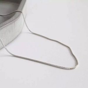 Box Link .925 Sterling Silver Necklace