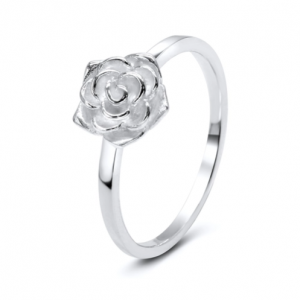 Rose Flower .925 Sterling Silver Ring