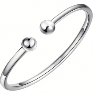 Double Ball Torque Bullion Bangle .999 Silver (16 Grams)