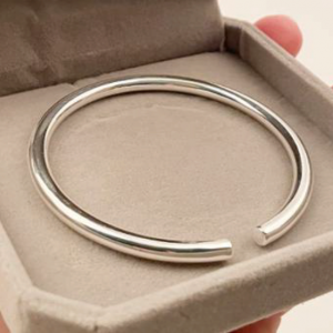 Flat End Split Bullion Bangle .999 Silver (31.1g)