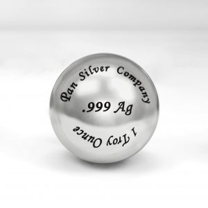 .999 Silver Sphere (Ball) (31.1 Grams)