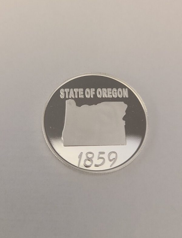 .999 Silver State Of Oregon Coin (5g) Buy Discount Silver