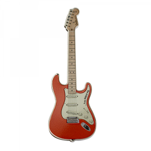 PAMP Suisse Fender Stratocaster Fiesta Red .999 Silver Guitar (31.1 Grams)