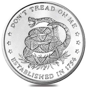 Don't Tread On Me Round .999 Fine Silver (31.1 Grams)