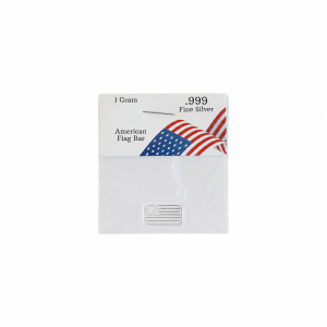 American Flag .999 Silver (1 Gram) Packaged
