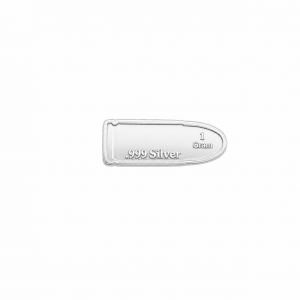 Bullet .999 Silver Bar (1 Gram)