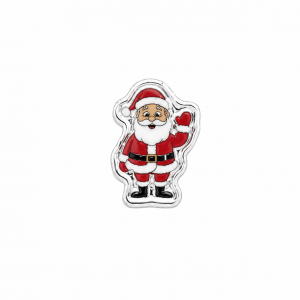Christmas: Santa .999 Fine Silver Bar (1 Gram) Full Color