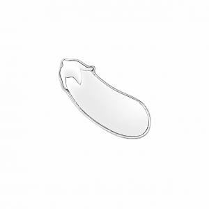 Eggplant Emoji .999 Silver Bar (1 Gram)
