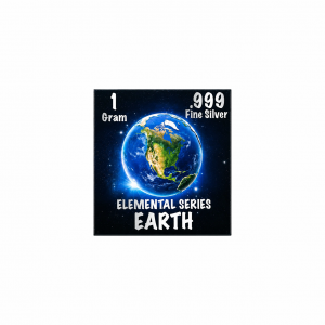 Elemental Series : Earth .999 Fine Silver ( 1 Gram) Color and 24K Gold-Plated Surprise