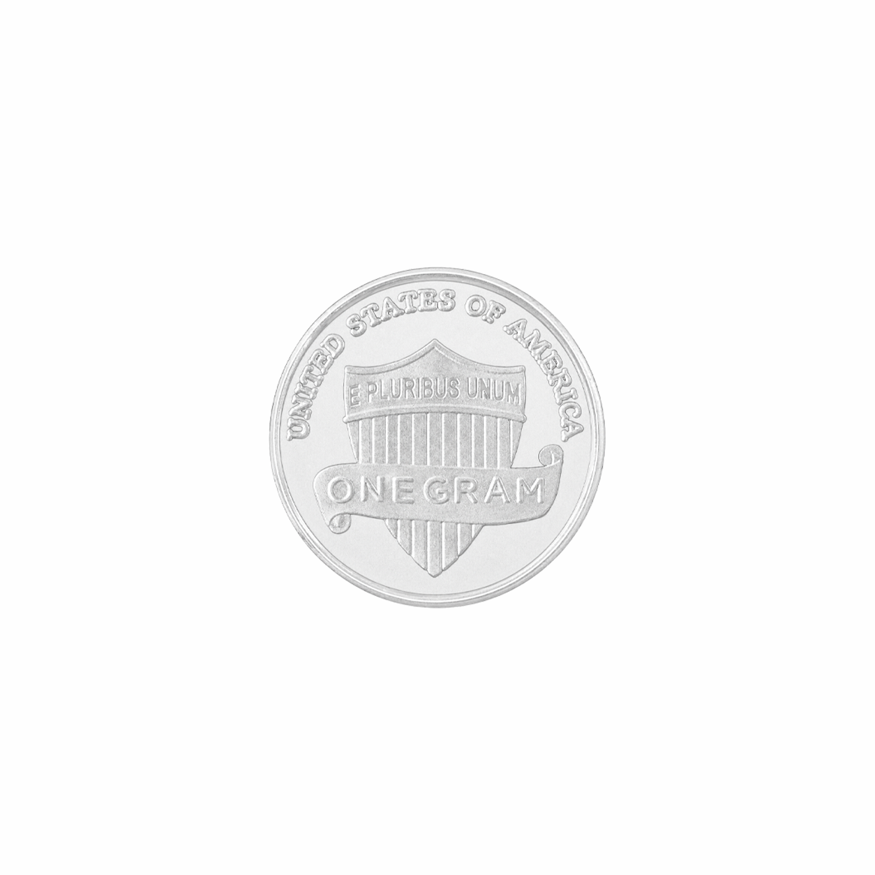 Lincoln Shield Tribute Penny .999 Fine Silver Round (1 Gram) back