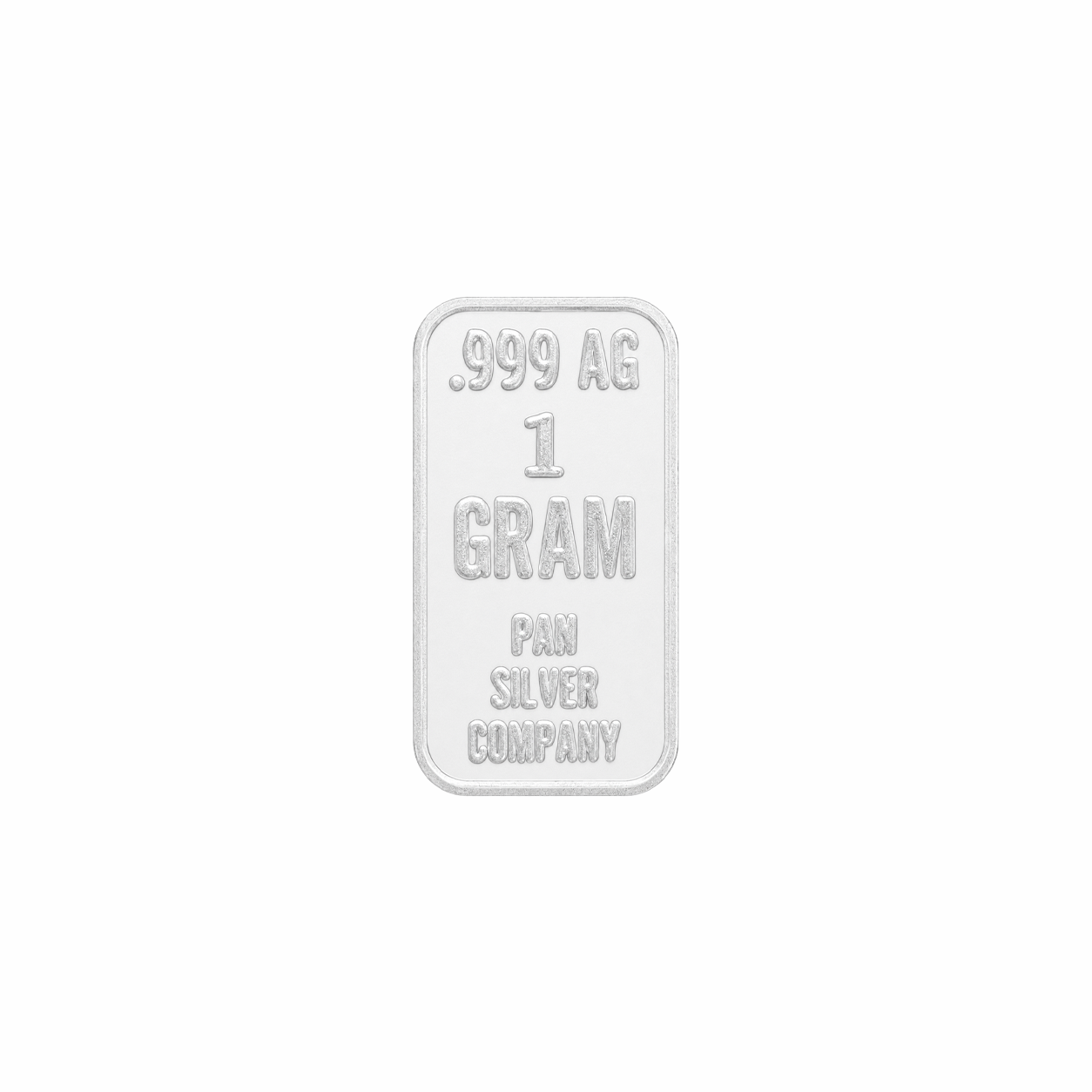 Pan Silver Company .999 Silver Bar (1 Gram) Back