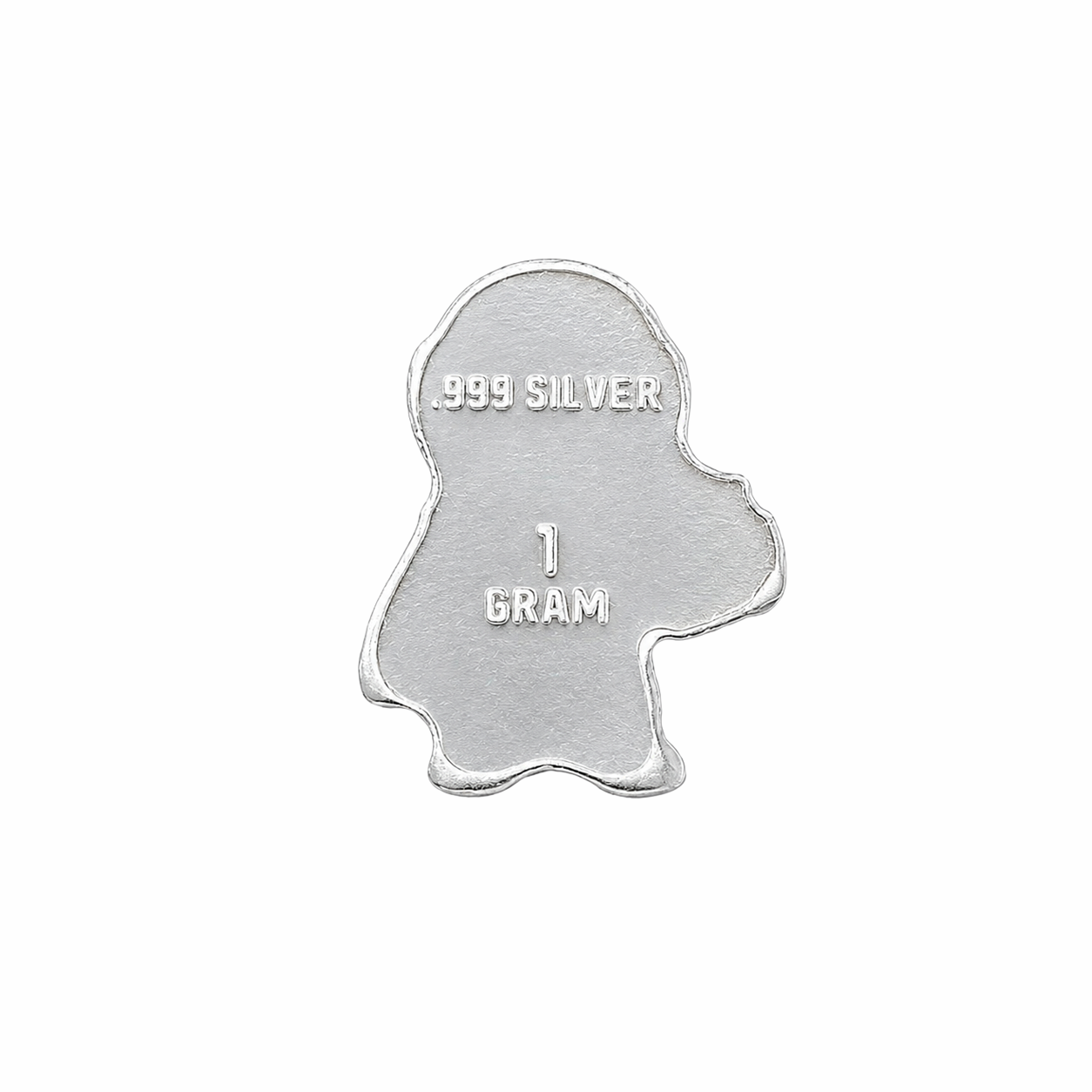 Robot .999 Silver Bar (1 Gram) Back