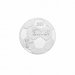 Soccer Ball .999 Silver Round (1 Gram)