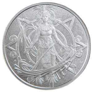 Aztec Water Deity .999 Fine Silver Round (31.1 Grams)