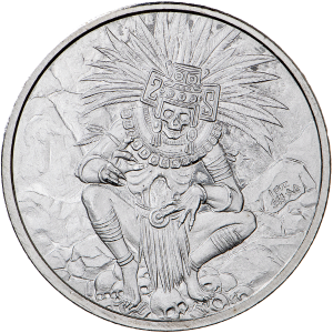 Aztec God of Death .999 Fine Silver Round (31.1 Grams)
