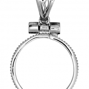 .925 Silver Bezel for 1 Gram Silver Round (Fits 15mm Round or Coin)