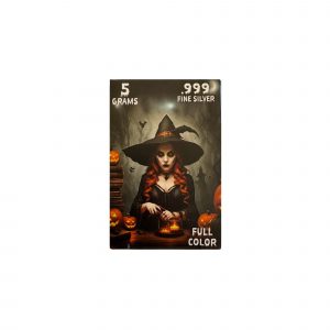 FULL COLOR Nightshade Witch .999 Silver  (5 Grams) (Halloween Series)