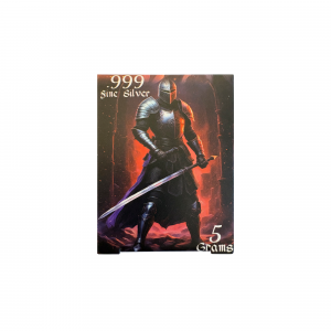 Knight  .999 Silver  (5 Grams) Color and 24K Gold-Plated Surprise