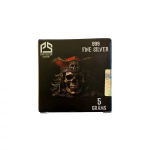 Pirate Series: Skull and Crossbones .999 Silver (5 Grams) Color and 24K Gold-Plated Surprise