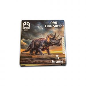 Dinosaur Series: Triceratops  .999 Silver (5 Grams) Color Surprise