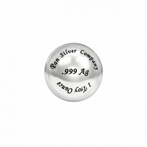 .999 Silver Sphere (Ball) (31.1 Grams)