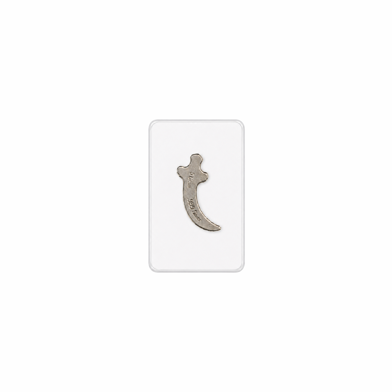 Aladdin Series- Arabian Sword .999 Silver (5 Grams) Color and 24K Gold-Plated Surprise back