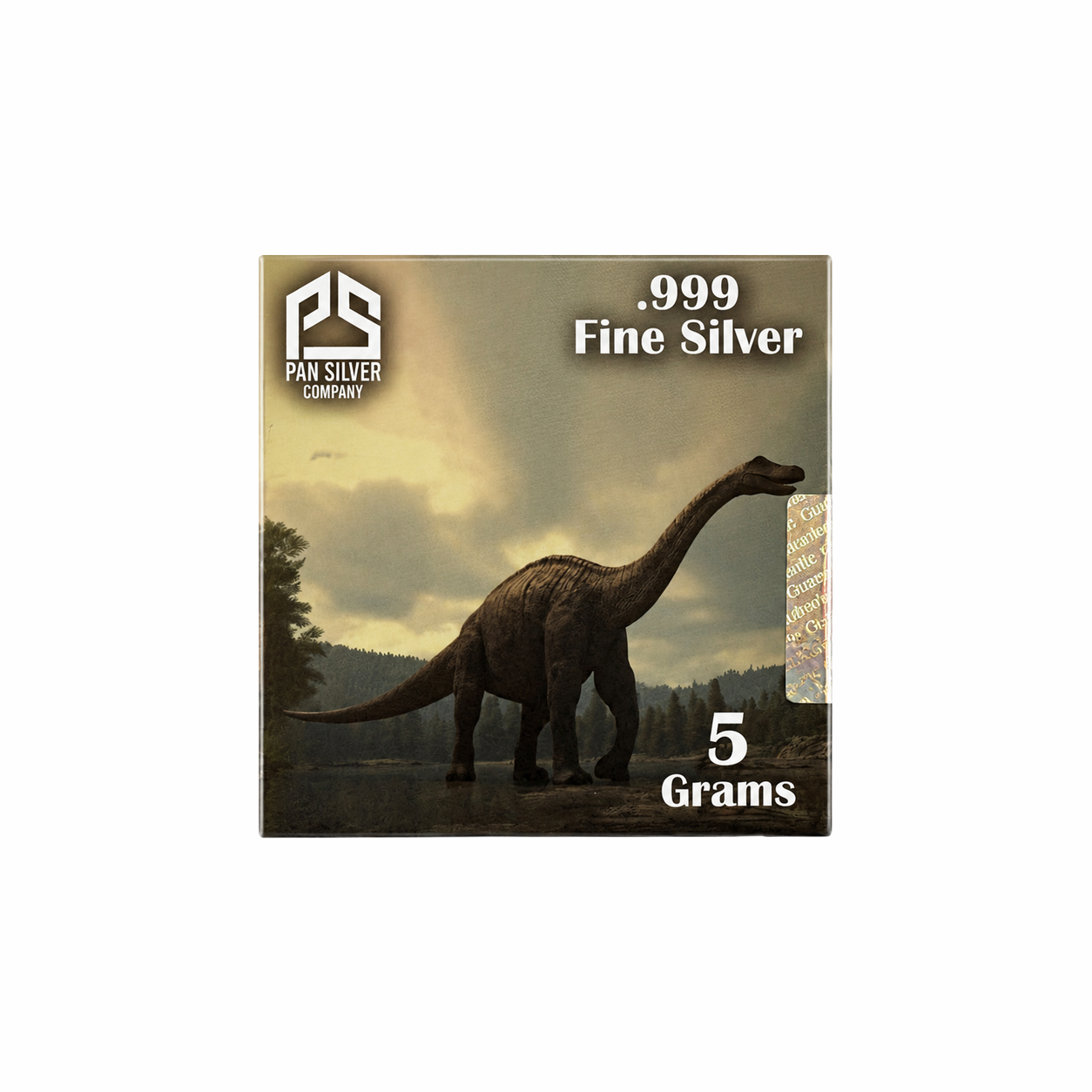 Dinosaur Series- Brontosaurus .999 Silver (5 Grams) Color Surprise
