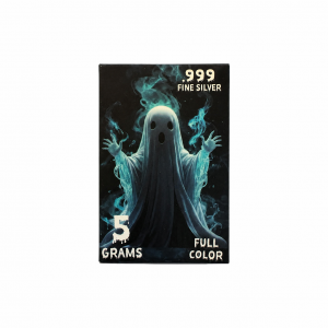 FULL COLOR Blue Ghost .999 Silver (5 Grams) (Halloween Series)