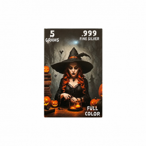 FULL COLOR Nightshade Witch .999 Silver  (5 Grams) (Halloween Series)