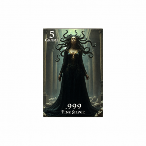God's Series: Medusa .999 Silver (5 Grams) Color and 24K Gold-Plated Surprise