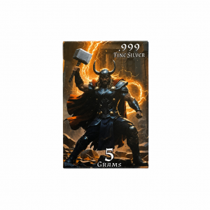 God's Series: Thor .999 Silver (5 Grams) Color and 24k Gold-Plated Surprise