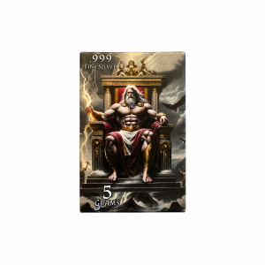 God's Series: Zeus .999 Silver (5 Grams) Color and 24K Gold-Plated Surprise