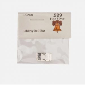Liberty Bell  .999 Silver Bar  (1 Gram) Packaged