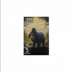 Winnie the Pooh Series: Eeyore .999 Fine Silver (5 Grams) Color and 24K Gold-Plated Surprise