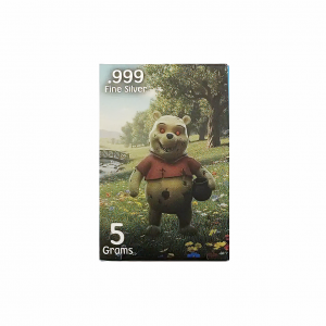 Winnie the Pooh Series: Winnie .999 Fine Silver (5 Grams) Color and 24K Gold-Plated Surprise