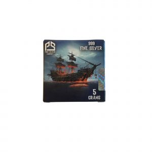 Pirate Series: Pirate Ship .999 Silver (5 Grams) Color and 24k Gold-Plated Surprise