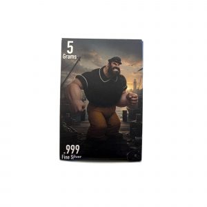 Popeye Series : Brutus .999 Fine Silver (5 Grams) Color and 24K Gold-Plated Surprise