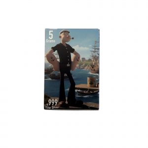 Popeye Series : Popeye .999 Fine Silver (5 Grams) Color and 24K Gold-Plated Surprise