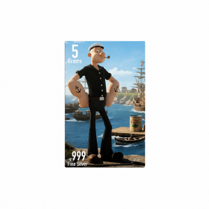 Popeye Series : Popeye .999 Fine Silver (5 Grams) Color and 24K Gold-Plated Surprise