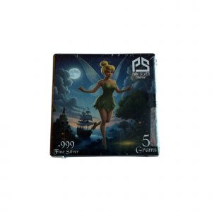 Peter Pan Series : Tinker Bell .999 Fine Silver (5 Grams) Color and 24K Gold-Plated Surprise