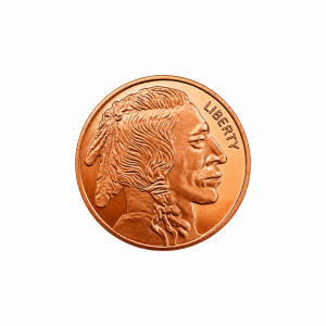 .999 Copper Buffalo Round (Capsule Included) (28.5 Grams)