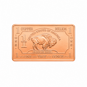 .999 Copper Buffalo Bar (Capsule Included) (31.1 Grams)