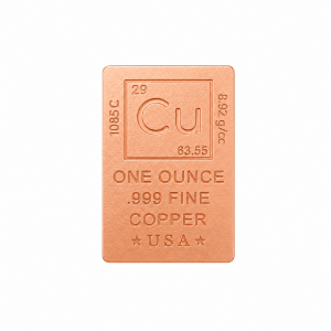 .999 Copper Element Bar (31.1 Grams)