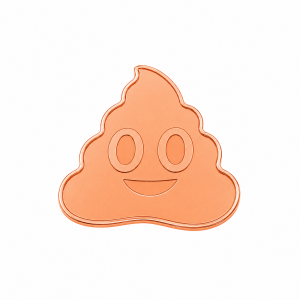 .999 Copper Poop Emoji (31.1 Grams)