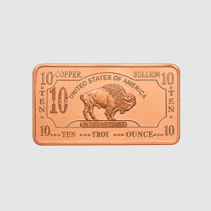 .999 Copper Buffalo Bar (311g)