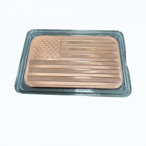 American Flag .999 Fine Copper (31.1G) Troy Ounce With Capsule
