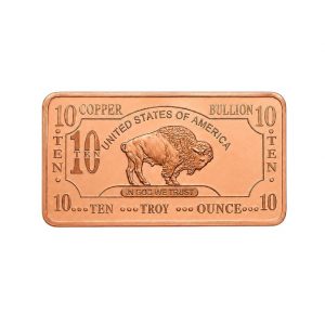 .999 Copper Buffalo Bar (311g)