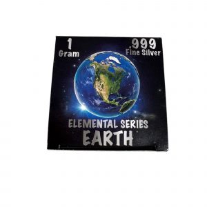 Elemental Series : Earth .999 Fine Silver ( 1 Gram) Color and 24K Gold-Plated Surprise
