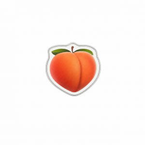 Peach Emoji .999 Silver Bar (1 Gram) Full Color