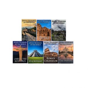 Seven Wonders of the World Series .999 Fine Copper (5 Grams) Color and .999 Fine Silver Surprise ( Bonus Secret Surprise) All 7 Designs